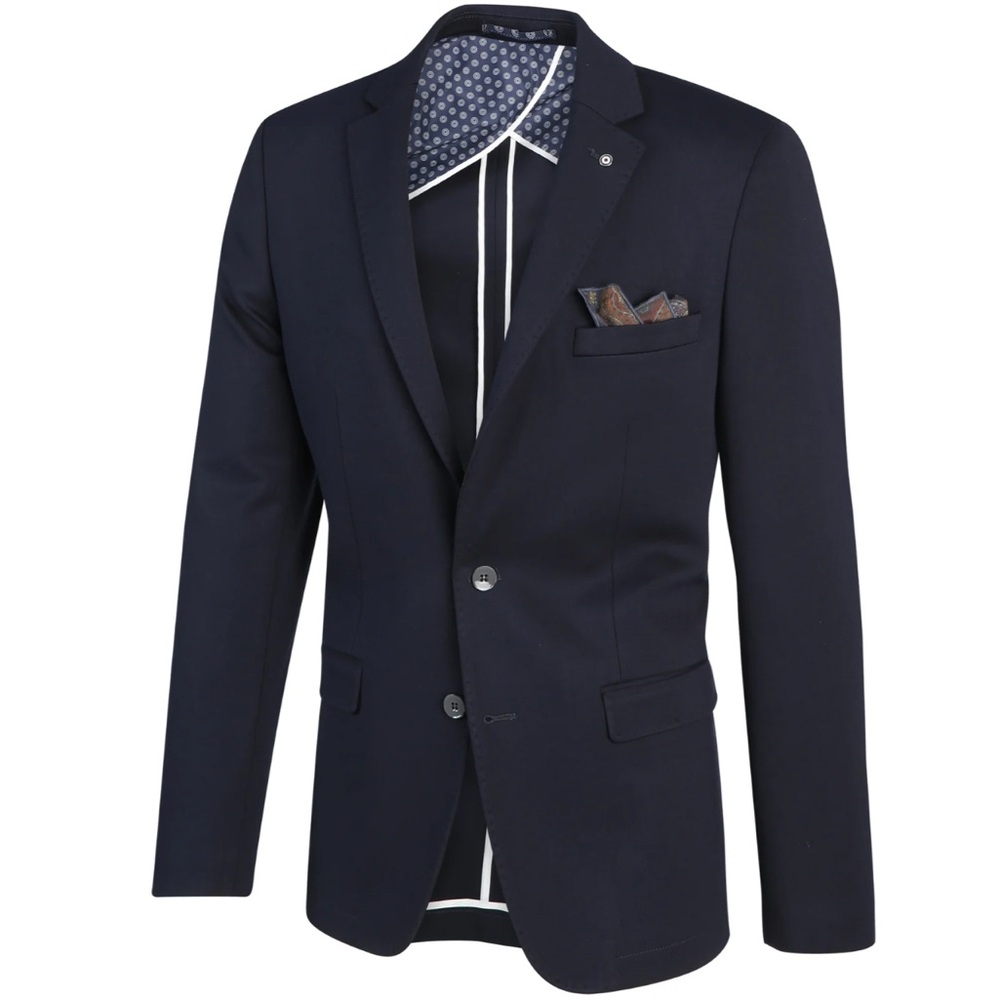 Blue Industry Core Colbert Navy Blue Blazer. Style# jbiw20-m24. Sz60 Euro/50Us